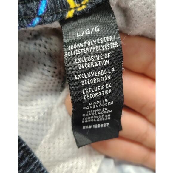 Red Ape MCM Gamble Beach Mens Size Large Neon All Over Print Outfit Set Shorts - Picture 11 of 12